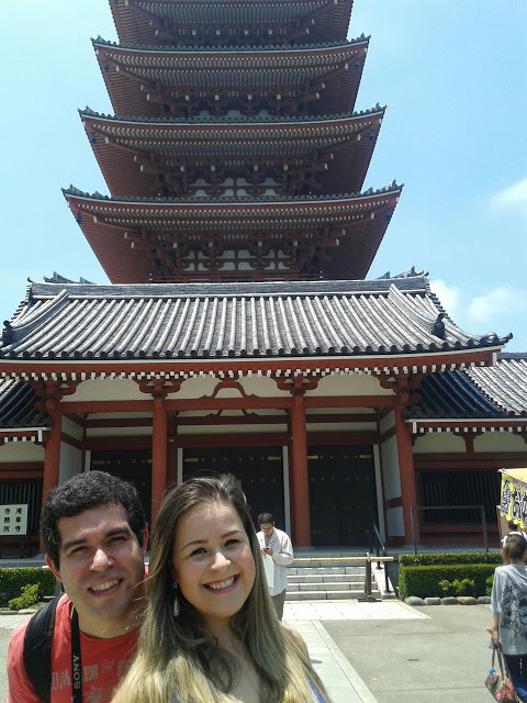 Pagode de 5 andares no Senso-ji, Tóquio, Japão