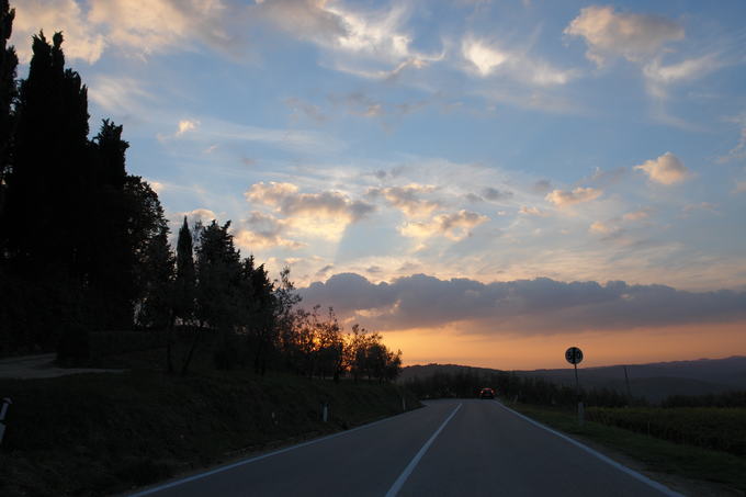 Estrada na Toscana