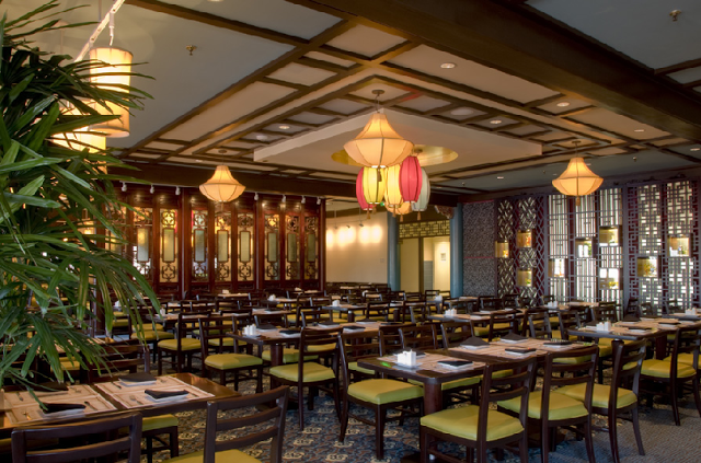 Restaurante Nine Dragons no Epcot na Disney em Orlando