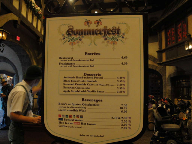 Restaurante Sommerfest na Disney em Orlando