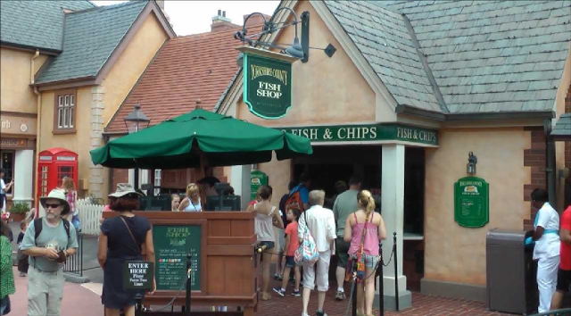 Restaurante Yorkshire County Fish Shop na Disney em Orlando