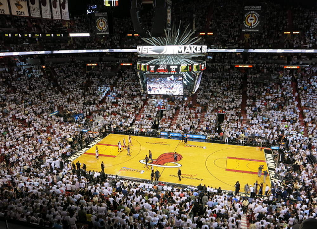 Jogo de basquete do Miami Heat em Miami