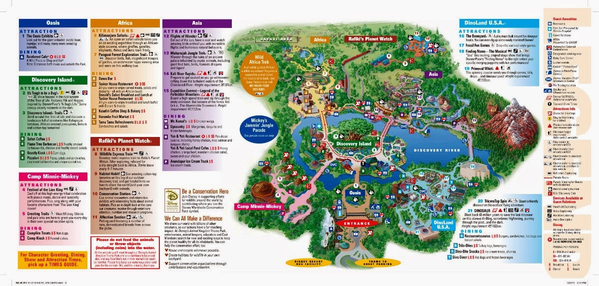 Mapa do Parque Disney Animal Kingdom 