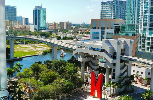 Metromover Miami Downtown Transporte