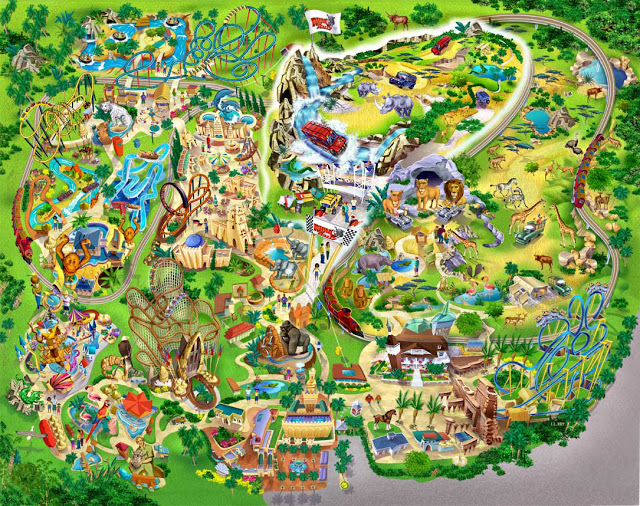 Parque Busch Gardens Mapa