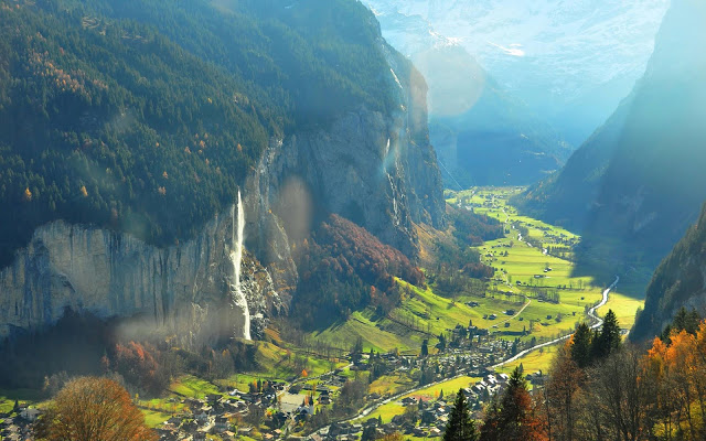 A Cascata de Staubbach Falls, Lauterbrunnen