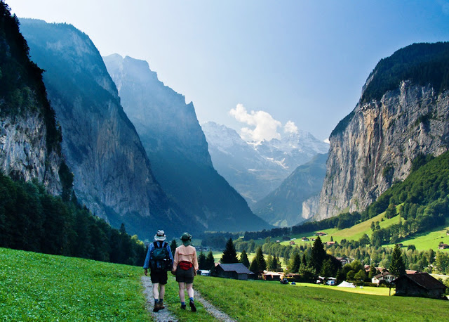 Trilhas em Lauterbrunnen