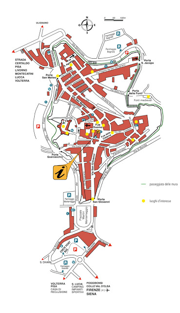 Map of San Gimignano