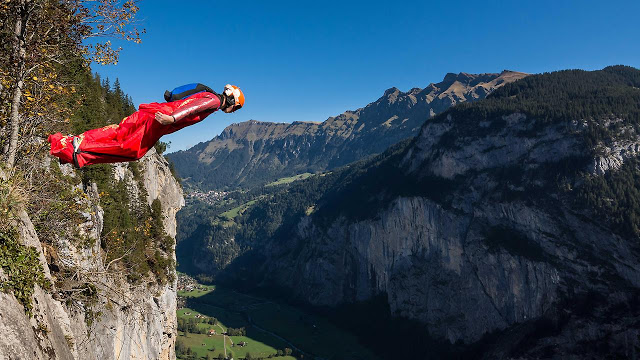 Wingsuit em Lauterbrunnen