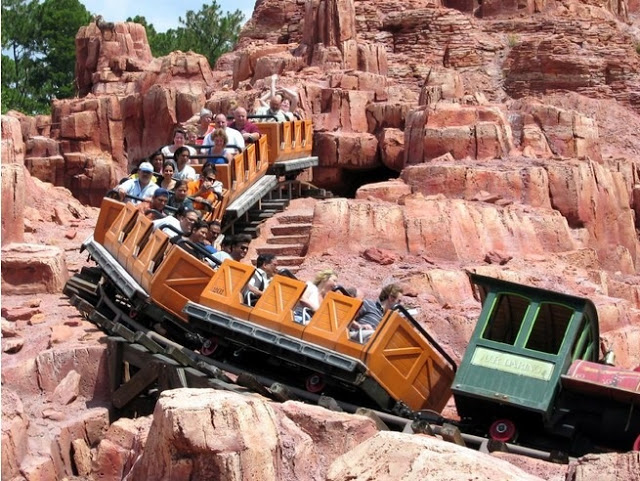 Big Thunder Mountain Railroad no Magic Kingdom em Orlando