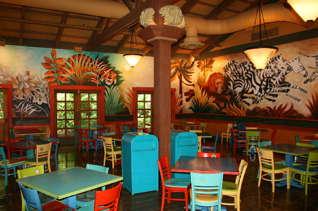 Restaurante Pizzafari no Animal Kingdom em Orlando