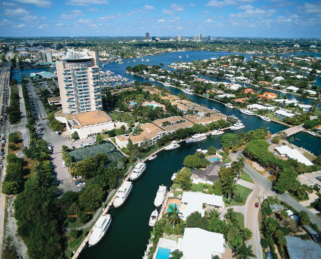 Cidade Fort Lauderdale na Flórida 