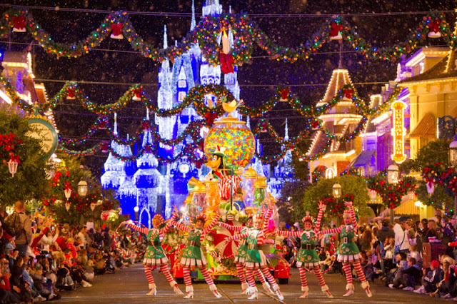 Início das festas de Natal em Orlando 