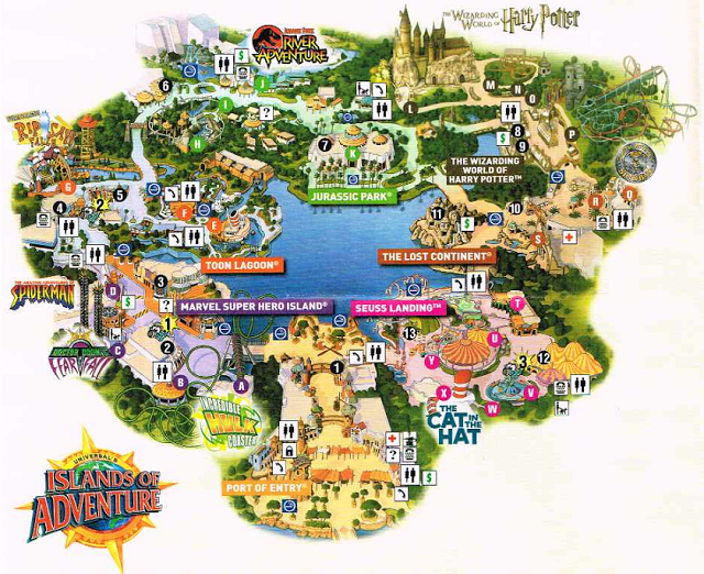 Como é o parque Islands of Adventure em Orlando?