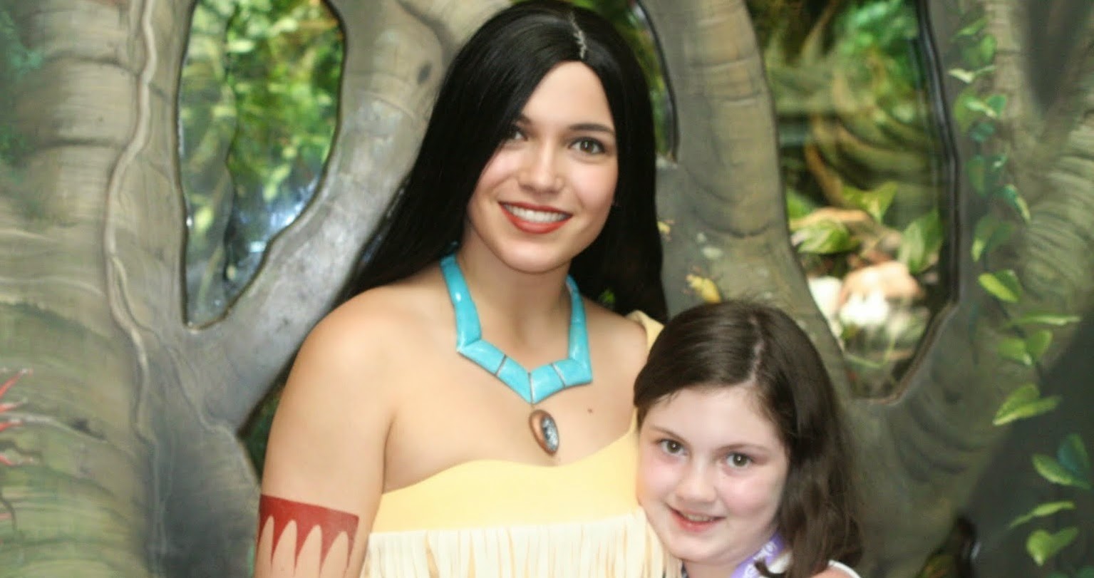 Onde encontrar a princesa Pocahontas Orlando