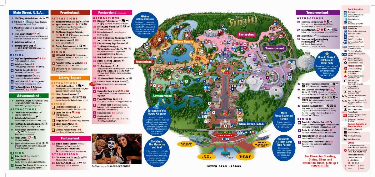 Mapa do Parque Disney Magic Kingdom