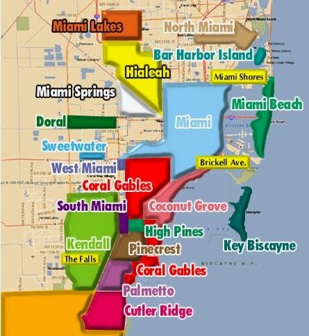 Mapa de Miami