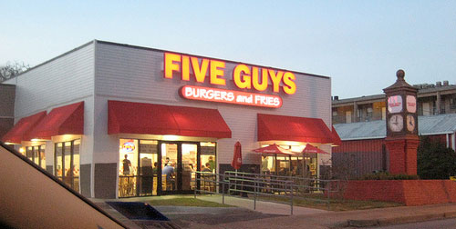 Restaurante Five Guys Orlando Miami